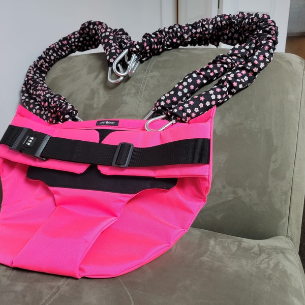 Locking Jumper for Adults / Adult Bouncer / Heavy Duty - Holds up to 300lbs / Exercise, Rehab, Stimming, and Fun! - Pink (Made To Order)