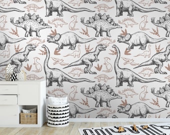 Dinosaur Wallpaper: Prehistoric Peel and Stick Kids Room Decor