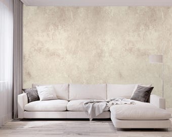 Anthracite Concrete Texture Wallpaper - Vintage Peel and Stick Wall Mural