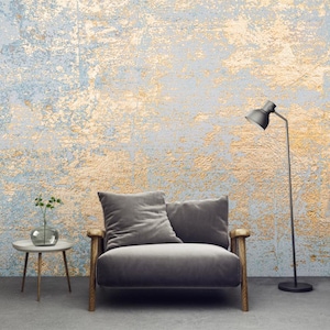 White and golden texture non metallic matte wallpaper,Removable fabric Wallpaper Self Adhesive, Peel and Stick Concrete Grunge Wall Mural