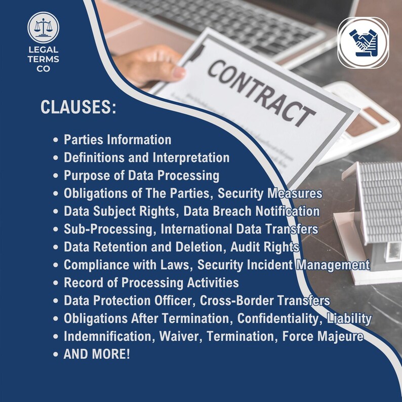 Data Processing Agreement Template, Customizable GDPR Contract Template, Editable Data Transfer Terms, Data Privacy Forms, Data Security Policy, DPA Document, Data Usage Rights, Data Protect, Information Handling, Privacy Guidelines, Data Share Doc