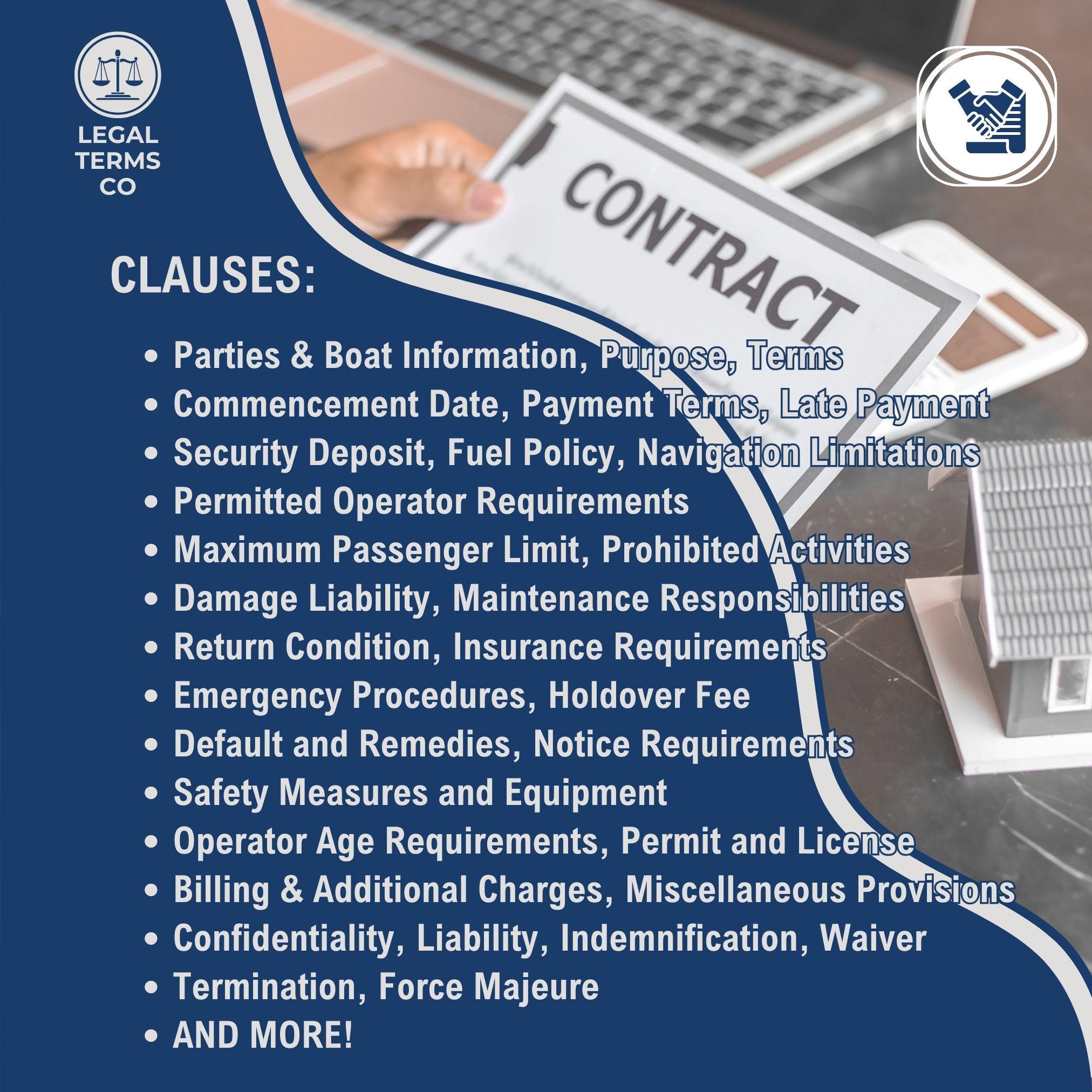 Boat Rental Contract Template Customizable Boat Lease Agreement Boat Rental Contract Template Customizable Boat Lease Agreement