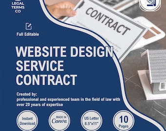 Website Design Service Contract Template: Web Designer Agreement (PDF)