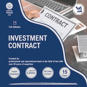 Customizable Investment Contract Template: Capital Funding Agreement (PDF)