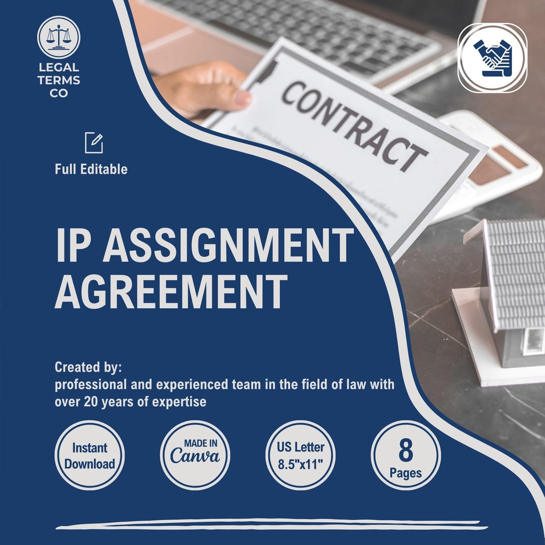IP Assignment Agreement Template, Customizable Intellectual Property ...