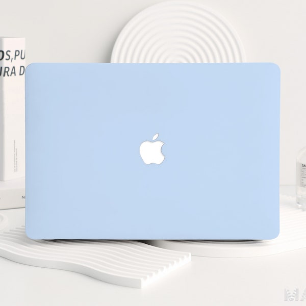 Icy Blue Hard Protective Laptop Case for MacBook Air 13 M1 M2 13.6 A2681 A2338 Macbook Pro 13 14 16 15 Air 13 12 inch