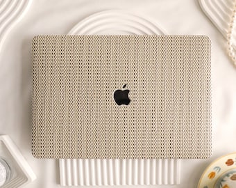 Vintage Weave Leather Hard Case for MacBook 2022 Air 13.6 A2681 Macbook Pro A2338 13 14 15 16 inch Laptop M2 2023 14 16 A2779 A2780