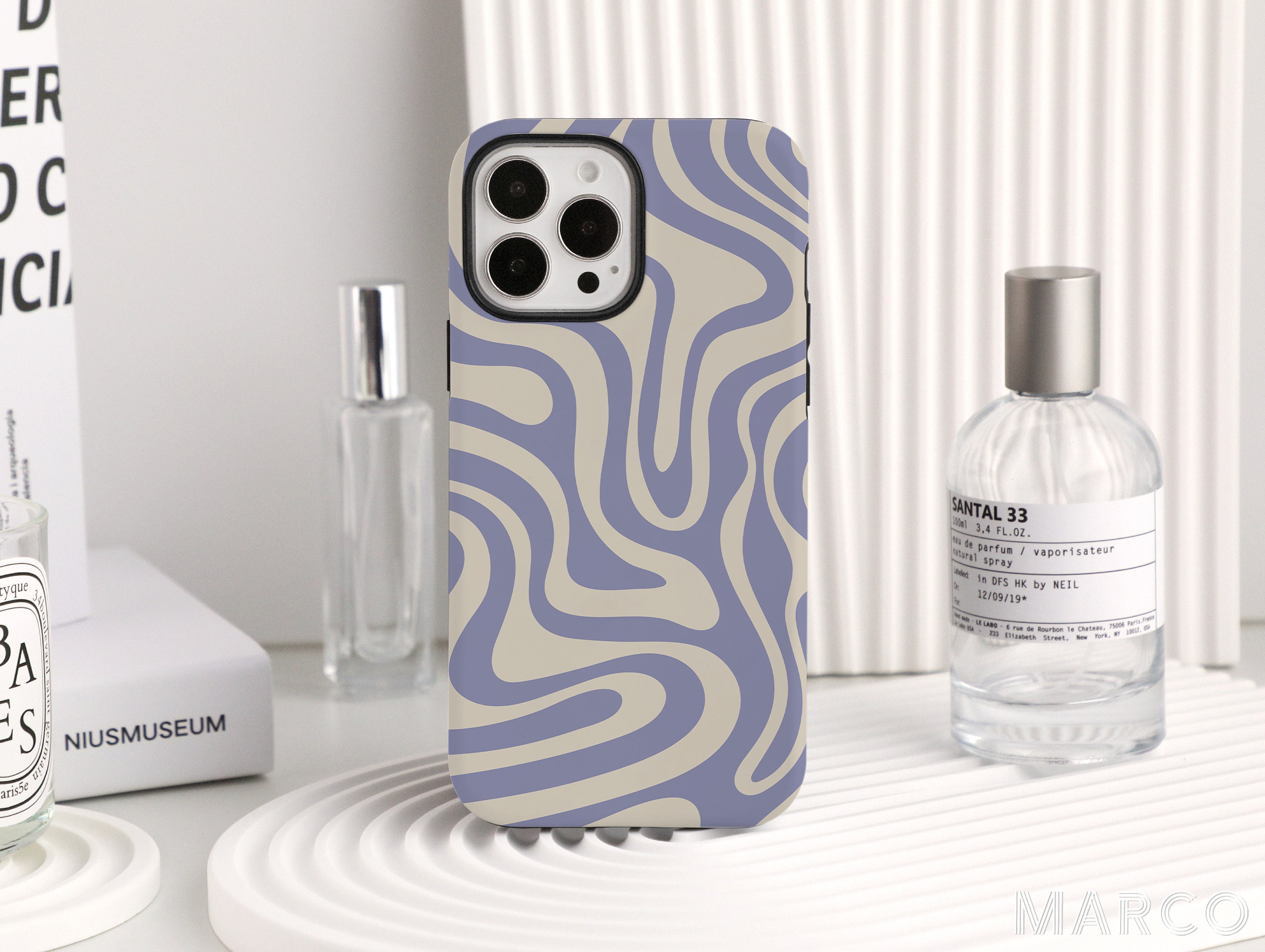 Lavender Cream Personalized Phone Case for iPhone 14 12 13 Pro Max XR