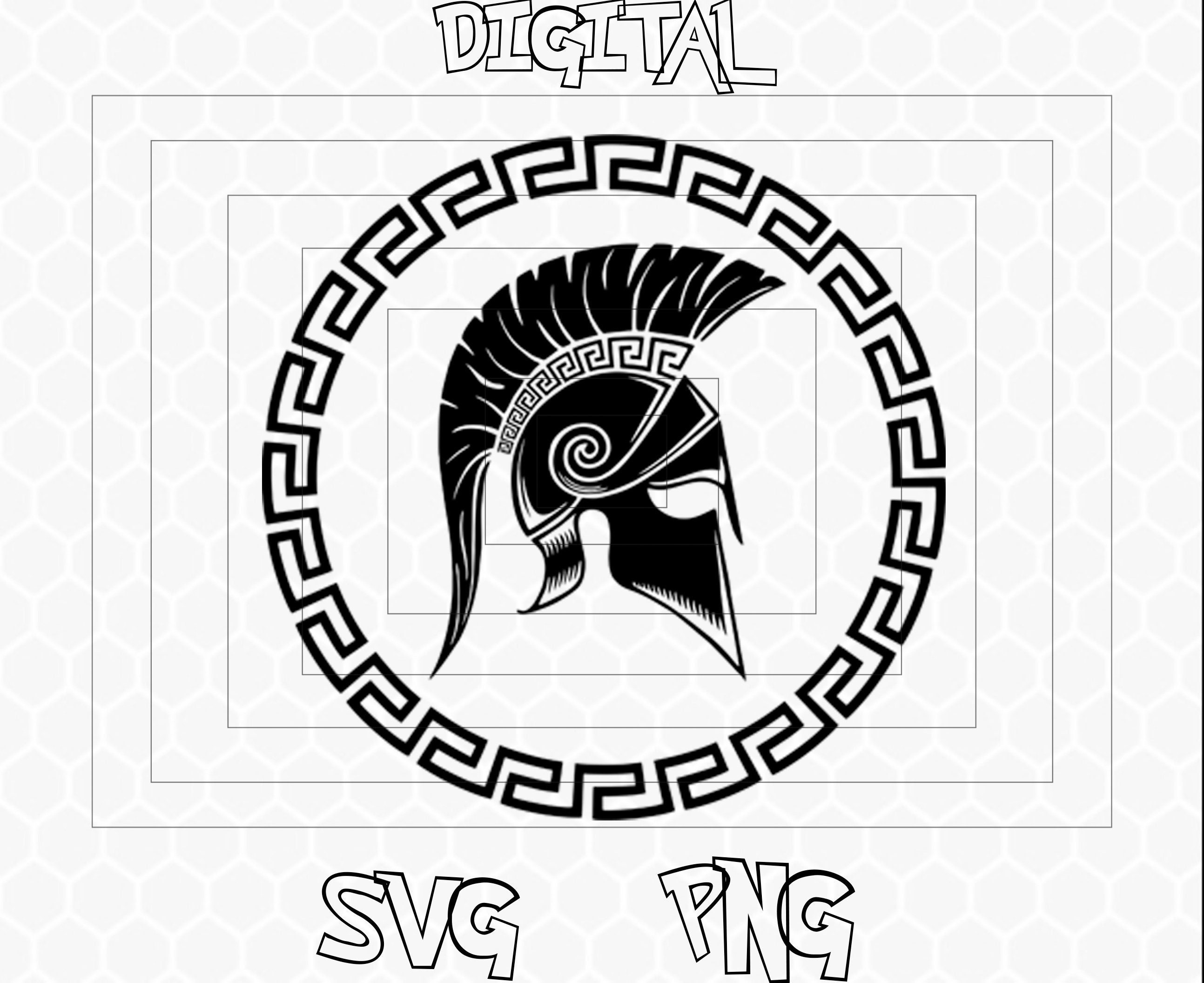 Spartan Helmet Logo Etsy