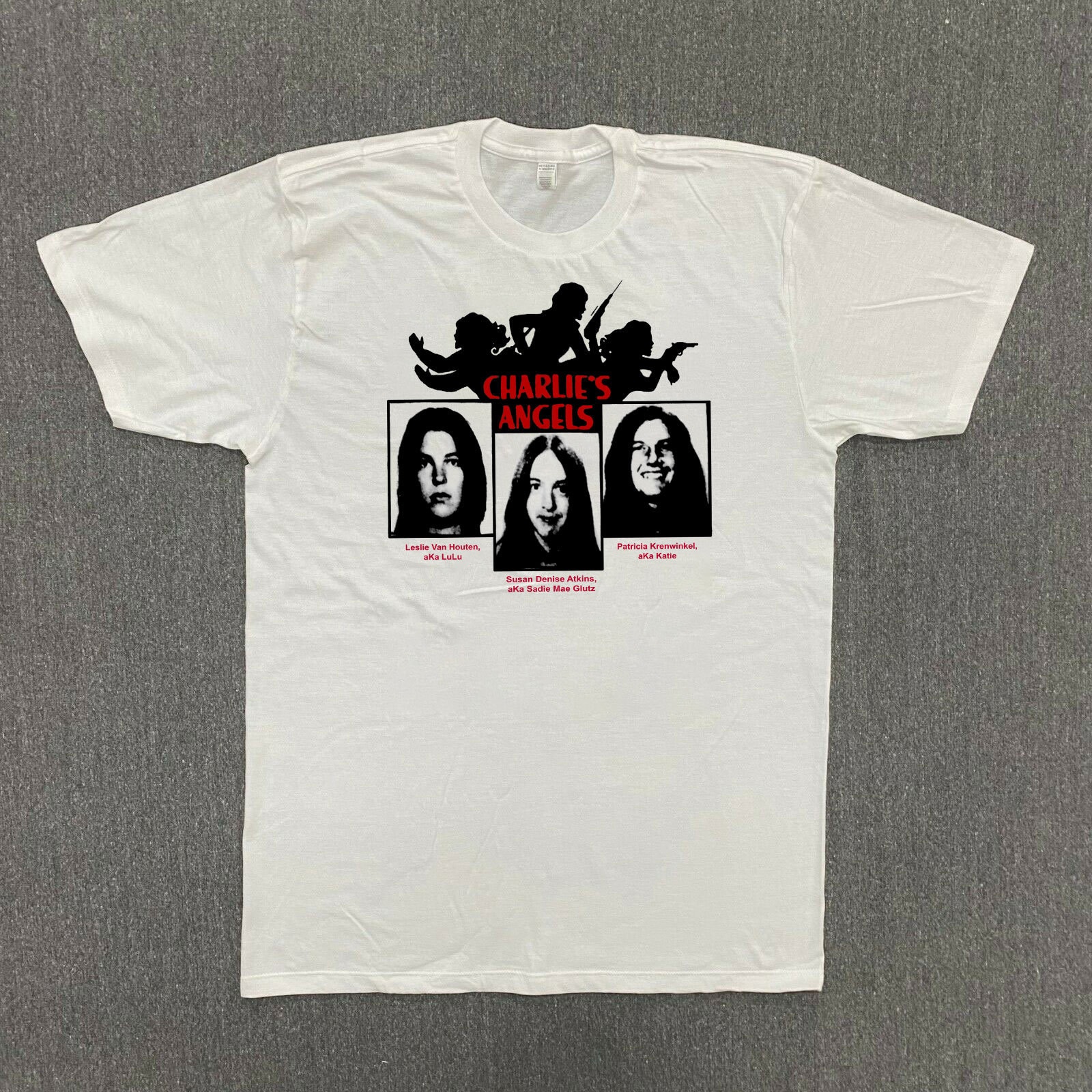 Charles Manson Charlie's Angels tシャツXL