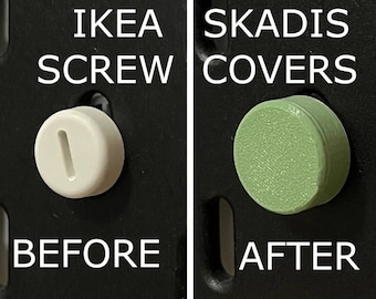 IKEA SKADIS Screw Covers (x4 pieces) - Multiple Color printed