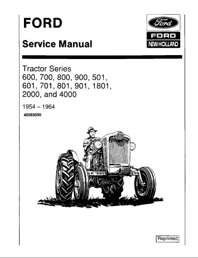 ニューホランド,フォードトラクターミニチュアと取説 Ford tractor manual - Etsy 日本