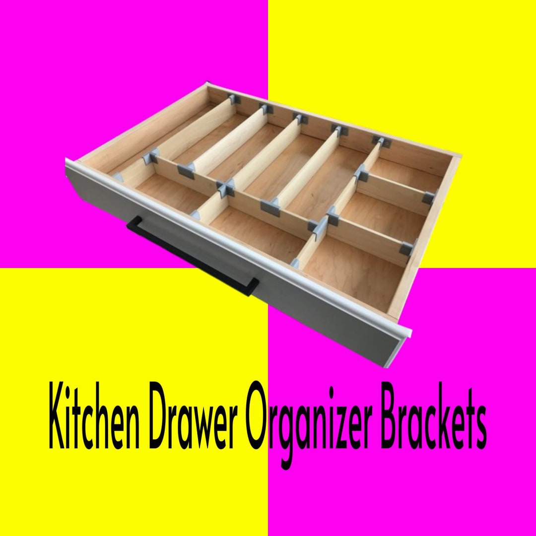 Kitchen Drawer Organizer Brackets Etsy