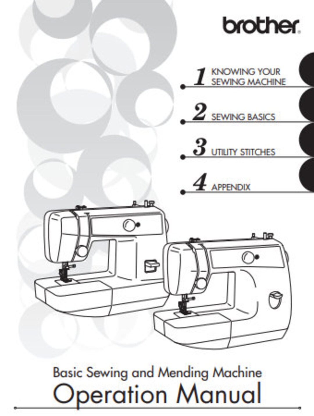 BROTHER LS2125I Sewing Machine Owner's Manual PDF Only Etsy