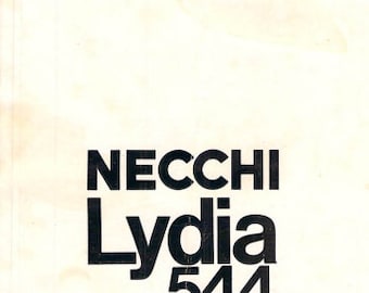 Necchi Lydia 544 Manual De La Máquina De Coser PDF, Necchi Lydia 544 Manual De Servicio