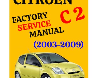 Citroen C2 PDF Manual de servicio de fábrica / Manual de reparación