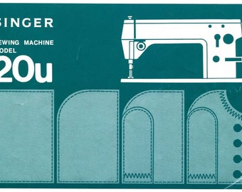 Mode d'emploi de la machine à coudre zigzag Singer 20U, téléchargement numérique uniquement au format PDF