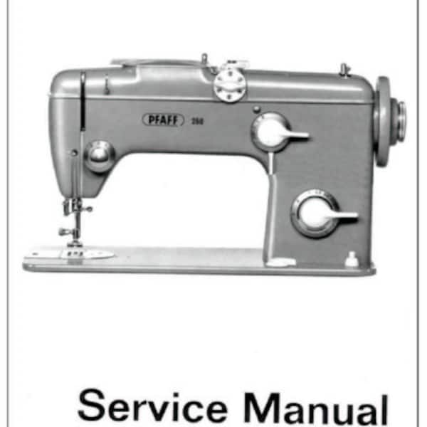 Manual de Servicio Maquina de Coser Pfaff 260 & 360, solo Descarga digital en PDF