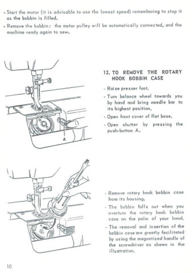 Necchi Lydia 544 Sewing Machine Manual PDF Necchi (Instant Download) Etsy