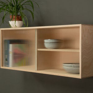 Stylish Plywood Glass Cabinet