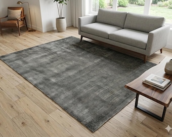 Handloom Persian Rug 8x10 ft | Wool & Viscose Blend Modern Grass Design Carpet | Handmade Area RugPremium Quality Ready Stock Fast Delivery