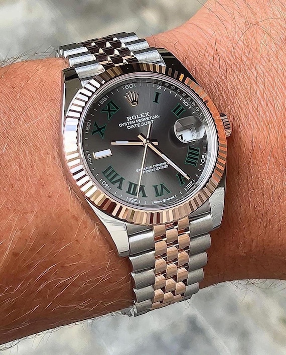 Luxury Daydate Automatic Watch for Men With High GREY Dial Etsy