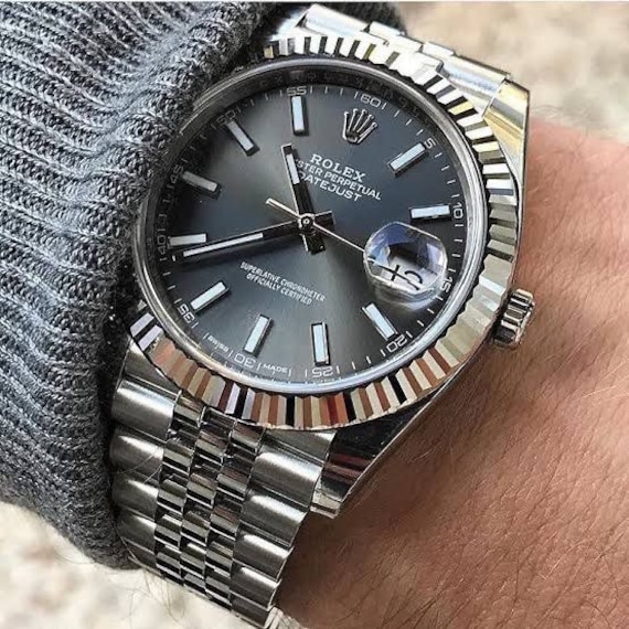 Luxury Daydate Automatic Watch for Men With High Quality GREY Etsy