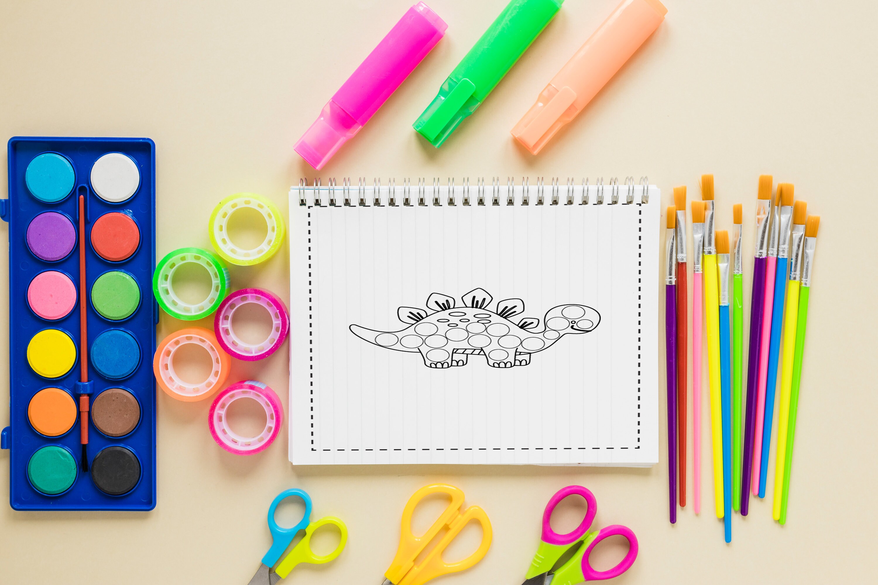20 Printable Cute Dinosaur Coloring Pages for Kids, Easy Fun Coloring ...