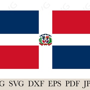 Dominican Republic Flag SVG, Dominikan Republic Country National Banner Flag ,Cutting File, layered,Cricut, T-Shirt Making, Instant Download