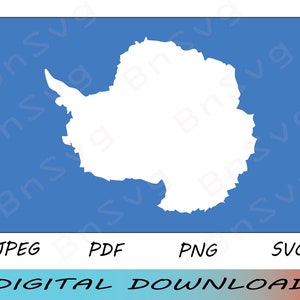 Antarctica Flag PNG, Antarctica Flag Cutting File EPS, superposé, Silhouette, Fabrication de cartes, Clipart, Autocollant en vinyle