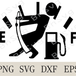 Fuel, Benzin PNG, Diesel Fuel Cutting File EPS, Cut files, layered, Cricut, Silhouette, Card Making, Clipart, Vinyl decal