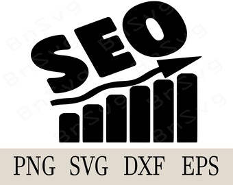 Seo, Optimización de motores de búsqueda PNG, Corte de archivo EPS, Cortar archivos, Minimalista, Cricut, Silueta, Fabricación de tarjetas, Clipart, Calcomanía de vinilo