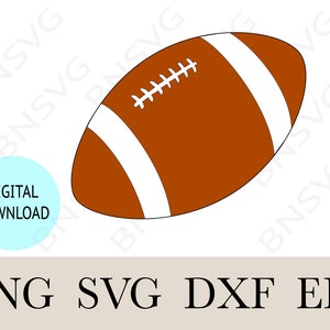 Football Instant Download SVG, Football Cutting File EPS, Cut files, Minimalist, Cricut, Silhouette, Card Making, Clipart, Vinyl decal