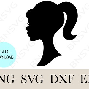 Woman Silhouette PNG, Woman Image Cut file, Lady Digital download file, cut file, instant download