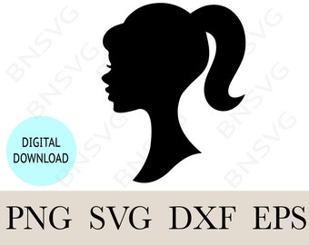 Woman Silhouette PNG, Woman Image Cut file, Lady Digital download file, cut file, instant download