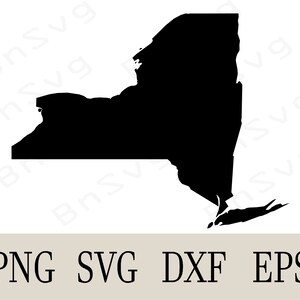 New York State Vector, USA New York SVG, EPS, Cut files, layered, Cricut, Silhouette, Minimalist, Clipart,