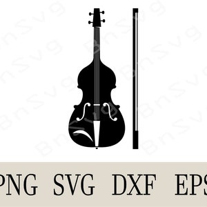 Violin Silhouette Stencil art, Minimalist Violin, Cut files, layered, Cricut, Silhouette, Card Making, Clipart, Vinyl decal