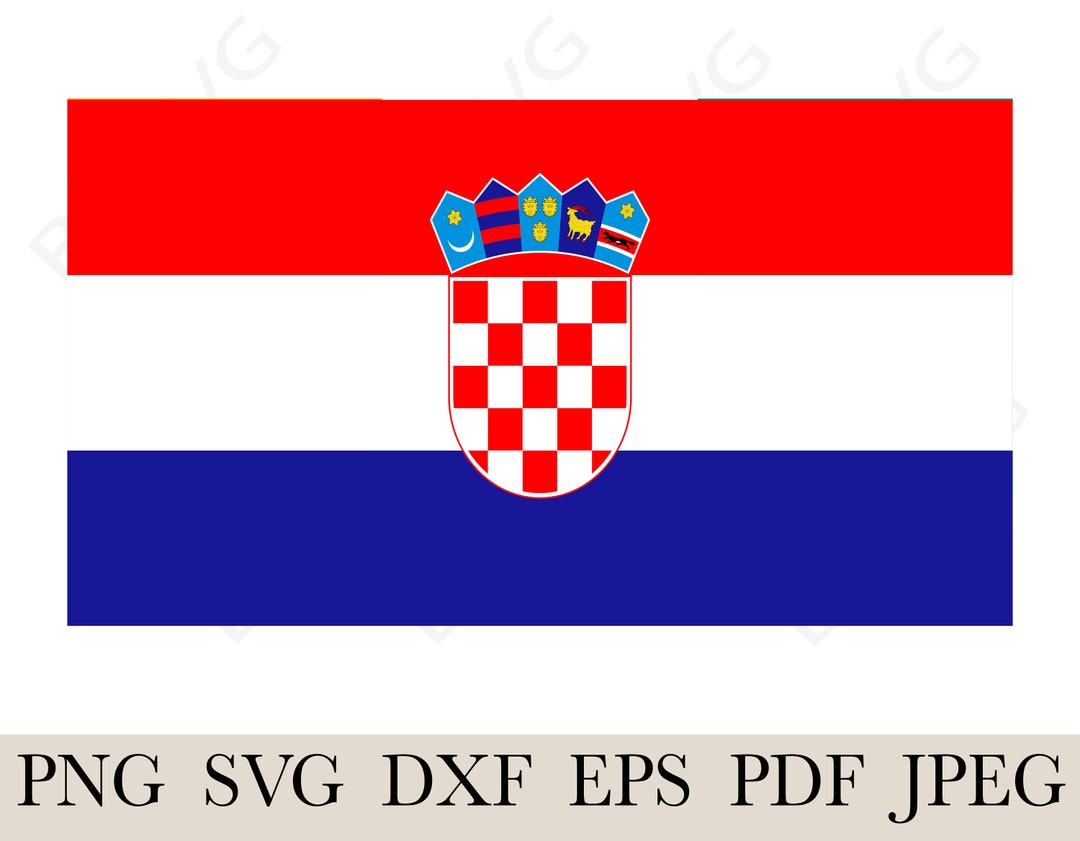 Croatia Flag SVG, Croatia Country National Banner Flag ,cutting File