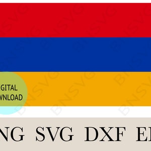 Armenia Flag SVG, Armenia Country National Banner Flag ,Cutting File EPS, layered, Silhouette, Card Making, Clipart, Vinyl decal