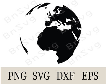 Mapa del mundo Negro PNG, World EPS, Cortar archivos, capas, Cricut, Silueta, Fabricación de tarjetas, Clipart, Calcomanía de vinilo