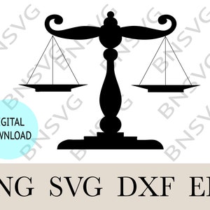 Scale Silhouette Vector Image, Scale Black PNG, Scale EPS, Cut files, layered, Minimalist, Cricut, Silhouette, Clipart, Vinyl decal
