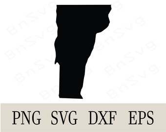 Vermont State America Vector, Vermont State Eps, PNG, Cut files, layered, Cricut, Silhouette, Minimalist, Clipart, Vinyl decal