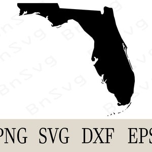 Florida State Borderline Vector, Florida USA State EPS, Cut files, layered, Cricut, Silhouette, Minimalist, Clipart