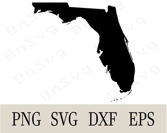 Florida State Borderline Vector, Florida USA State EPS, Cut files, layered, Cricut, Silhouette, Minimalist, Clipart