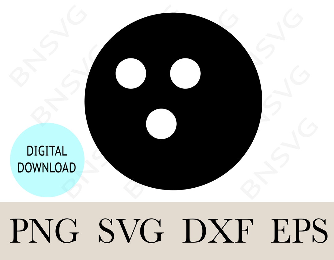 Bowling Object Silhouette SVG, Bowling Ball Vector PNG, EPS, Cut Files
