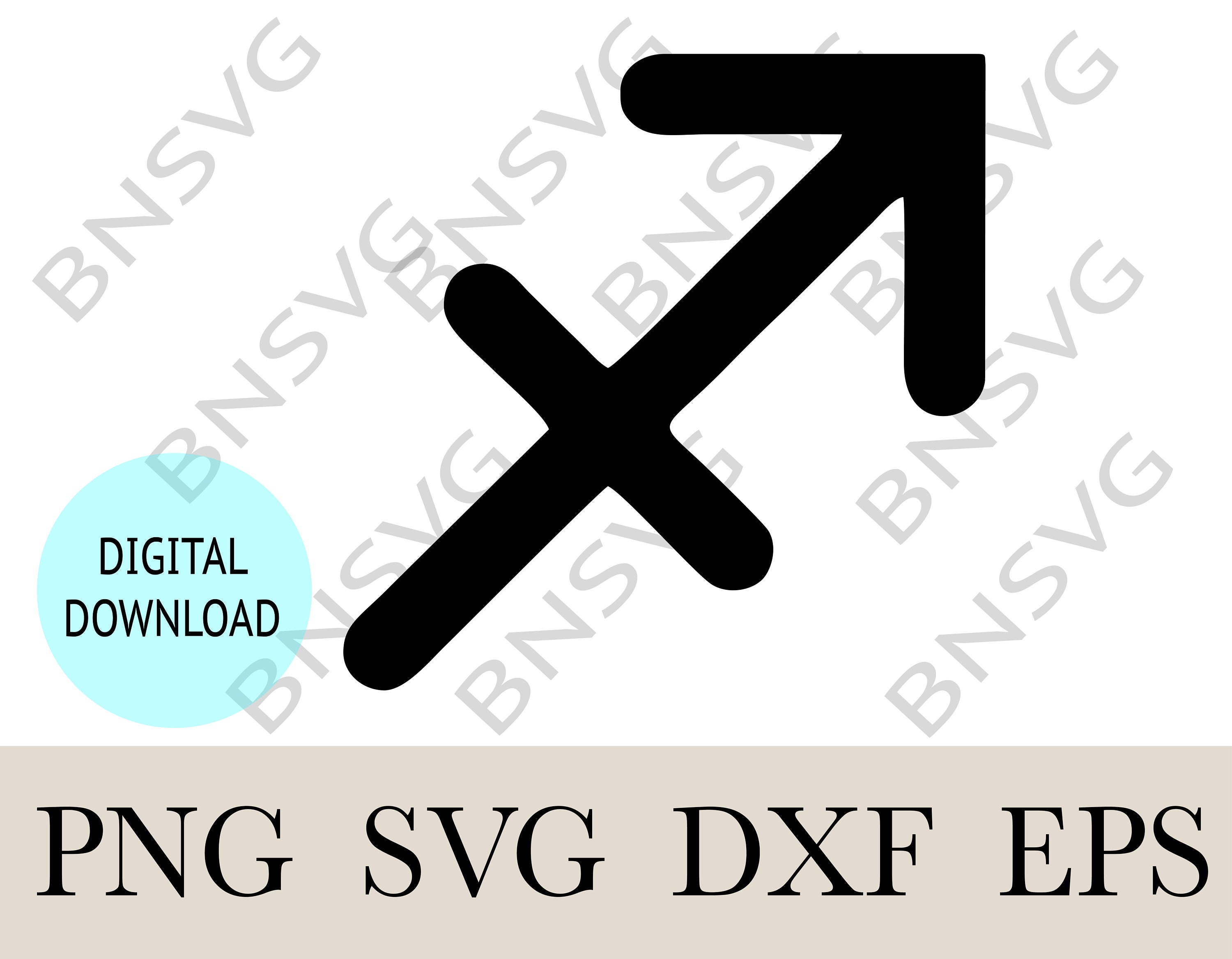 Sagittarius Zodiag Symbol SVG, Sagittarius Astrology Symbol PNG ...