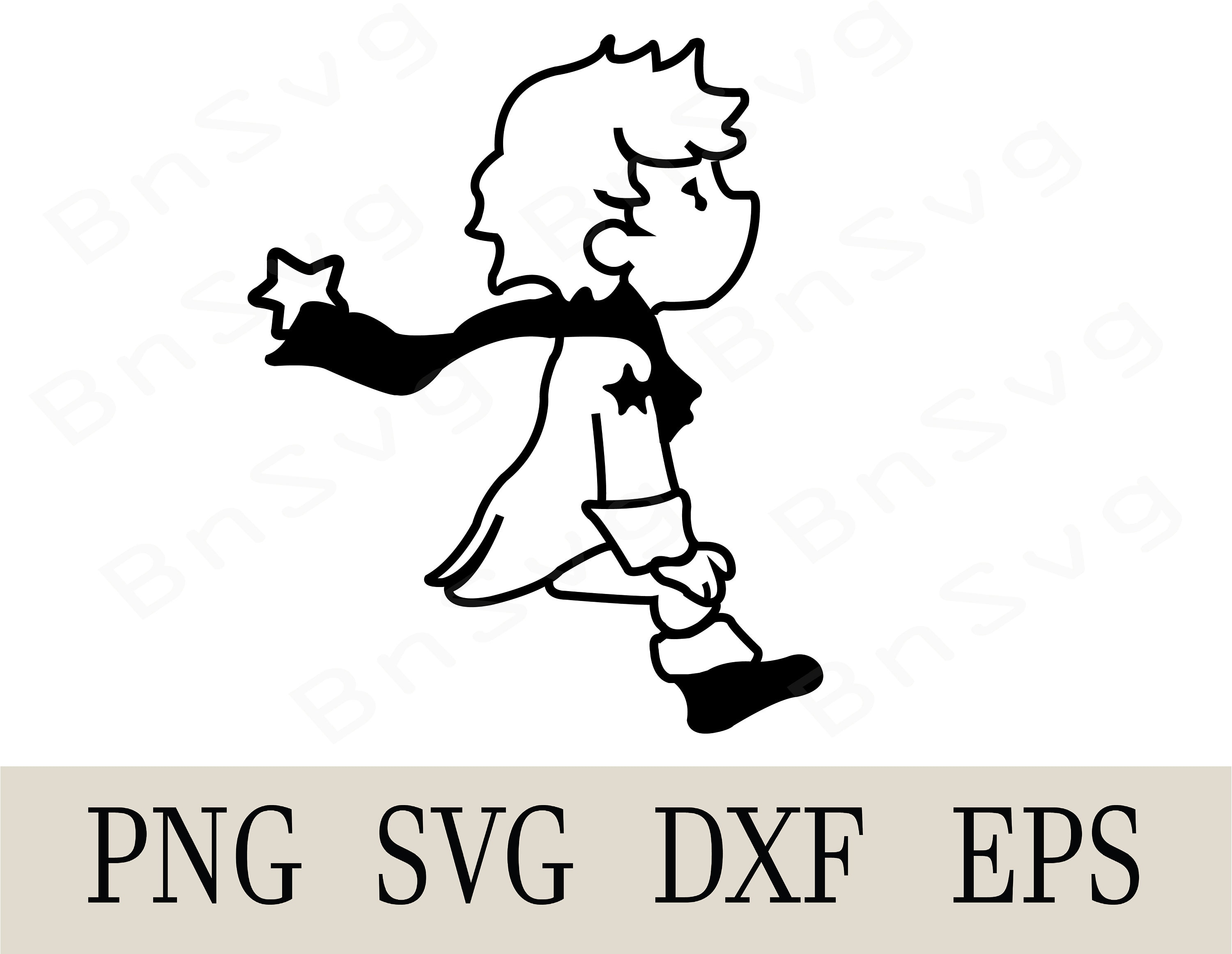 The Little Prince , The Little Prince PNG, Cutting File EPS, Cut files,  Minimalist, Cricut, Silhouette, Card Making, Clipart, Vinyl decal