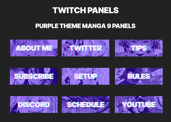 Free Twitch Panels Maker & 100's of Templates