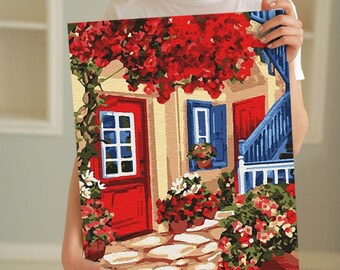 Paint by Number Wallpaper - Etsy UK