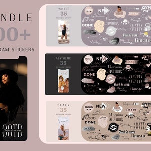 100+ Instagram Bundle Story Sticker | Daily Story |  Everyday Stockers| Good Morning | OOTD Digital Png | Gym Time | Social Media | Travel